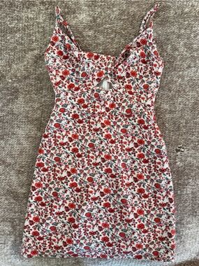 Abercrombie & Fitch Twist Top Floral Mini Dress